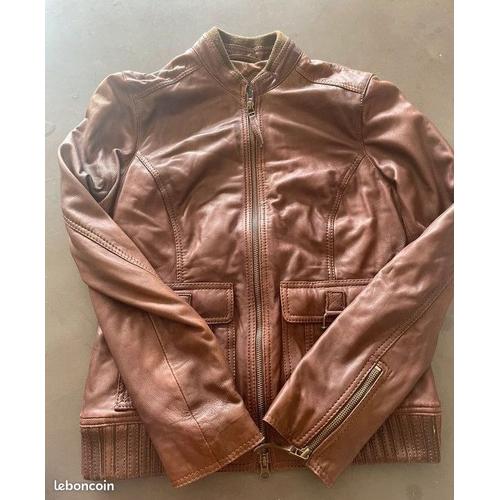 Veste Cuir Femme Mango Achat neuf ou d occasion pas cher Rakuten